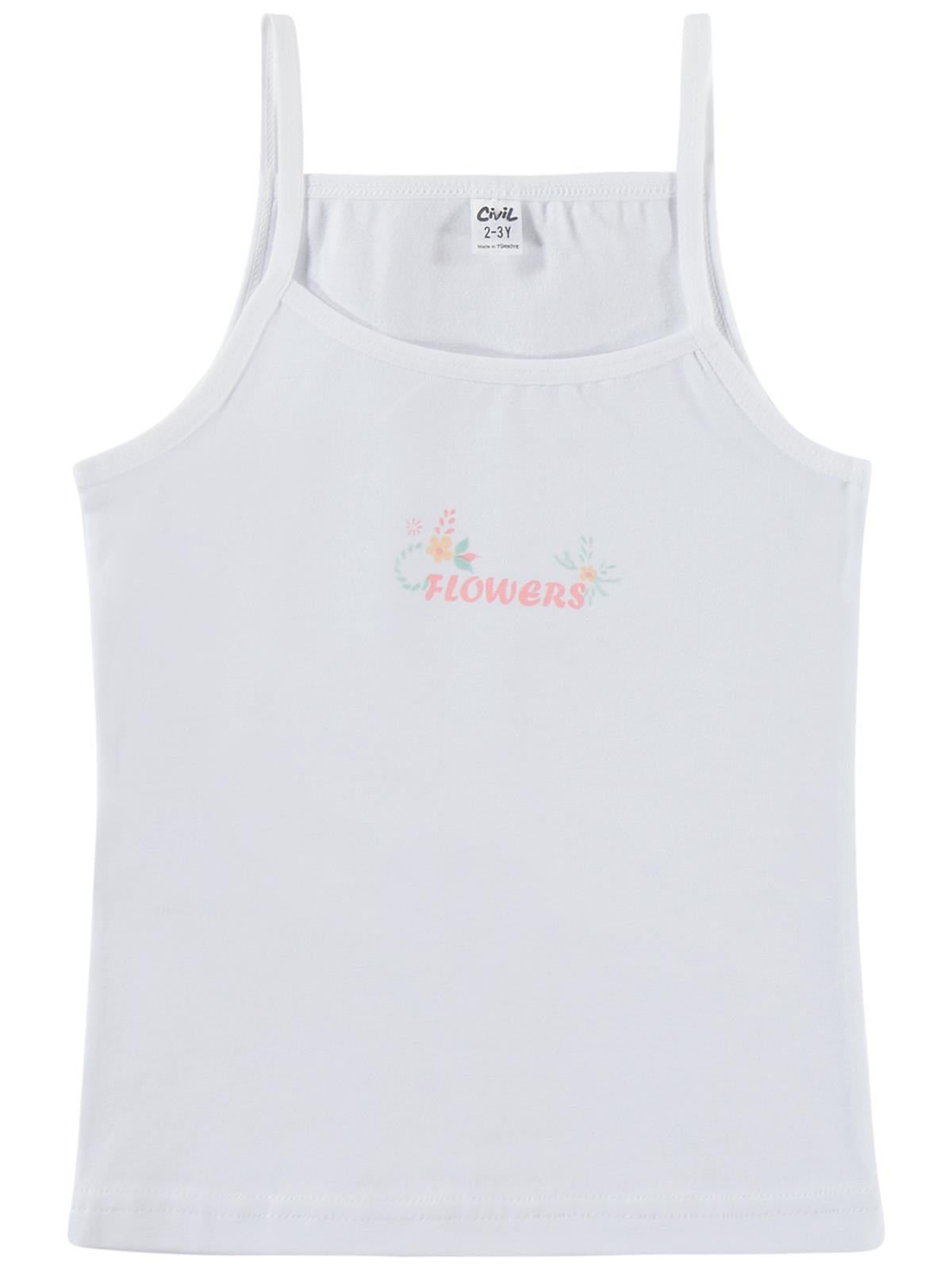 Civil Girls Flowers 2-10 Yaş Kız Çocuk 2'li Atlet
