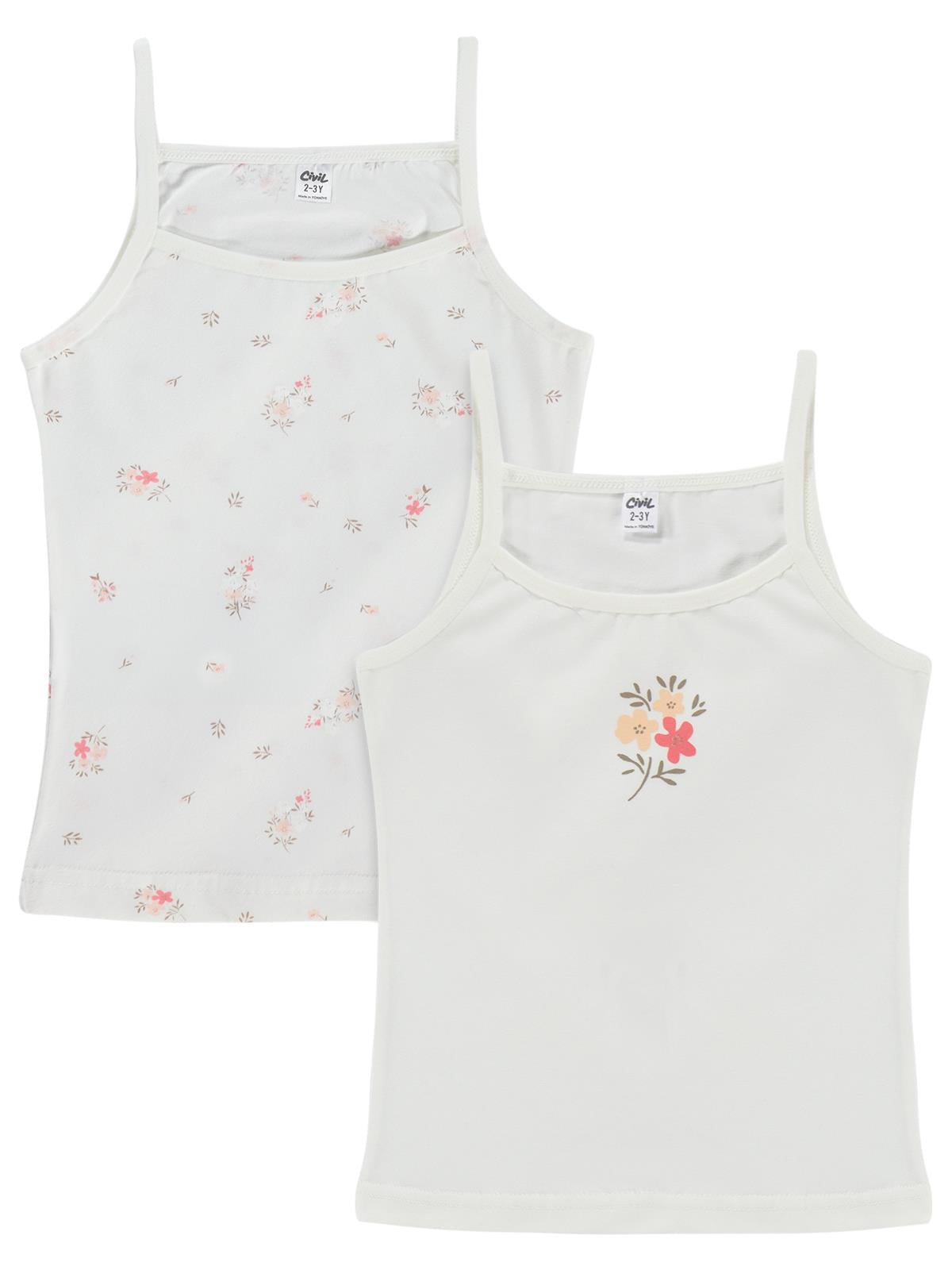 Civil Girls Çiçek 2-10 Yaş Kız Çocuk 2'li Atlet