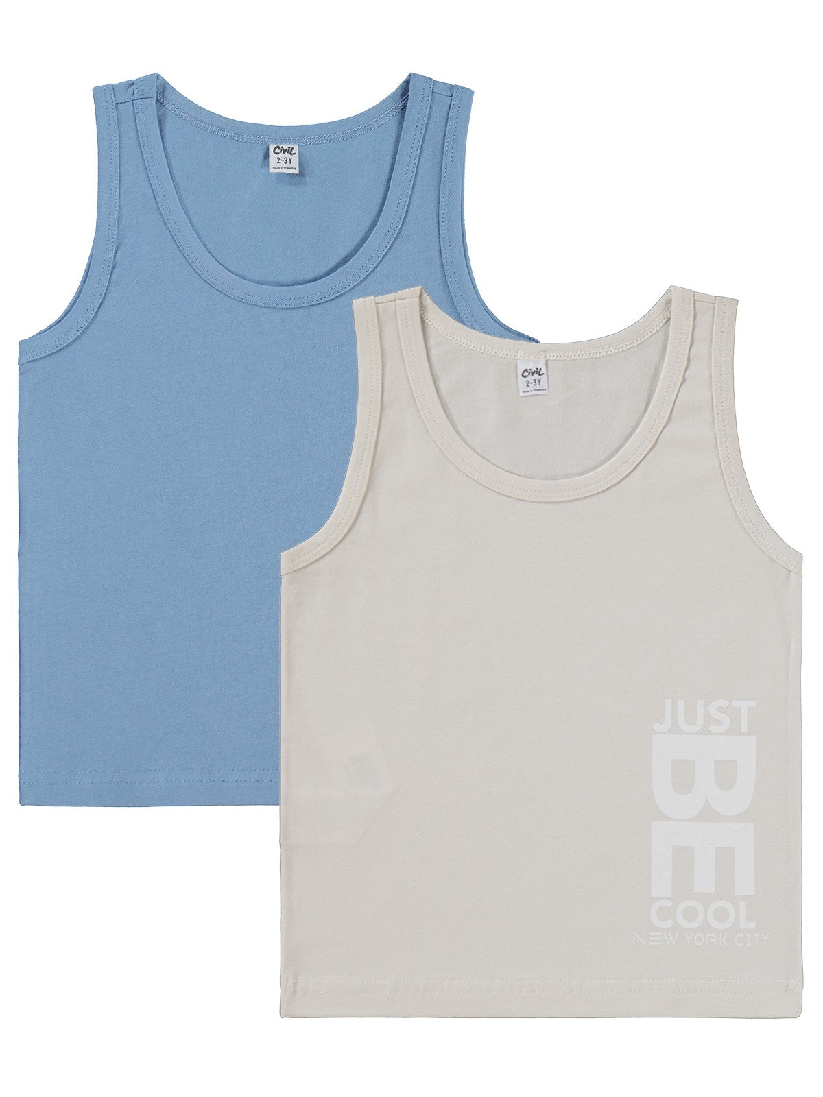 Civil Boys Just 2-10 Yaş Erkek Çocuk 2'li Atlet