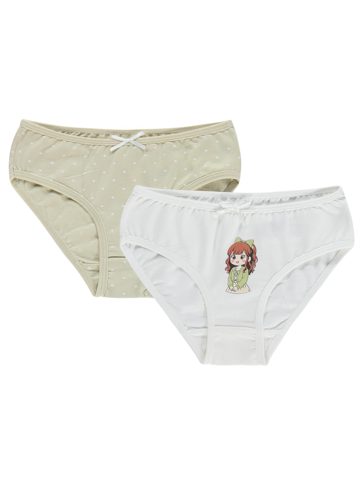 Civil Girls Cute 2-10 Yaş Kız Çocuk 2'li Külot