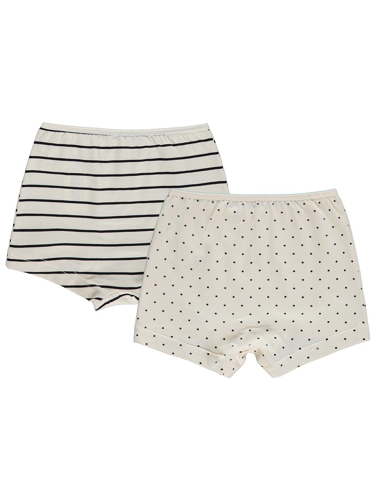 Civil Girls Puantiye 2-10 Yaş Kız Çocuk 2'li Boxer