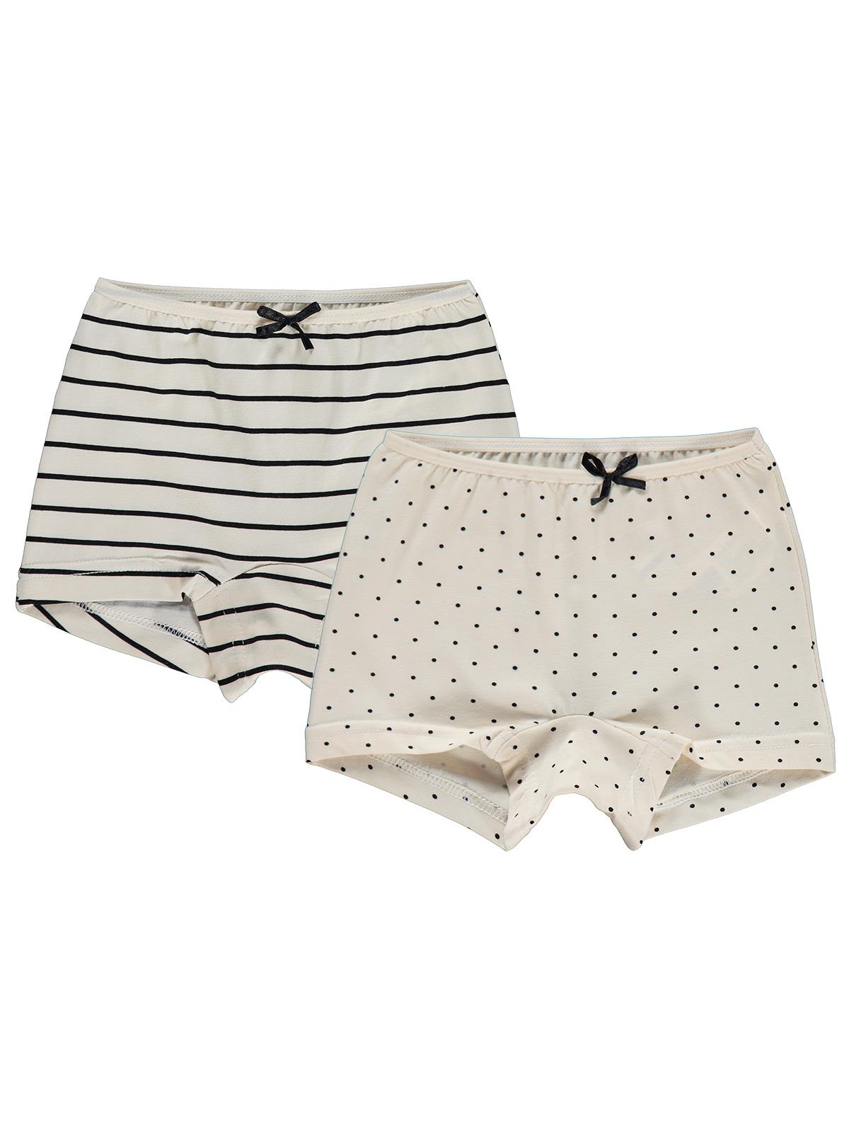 Civil Girls Puantiye 2-10 Yaş Kız Çocuk 2'li Boxer