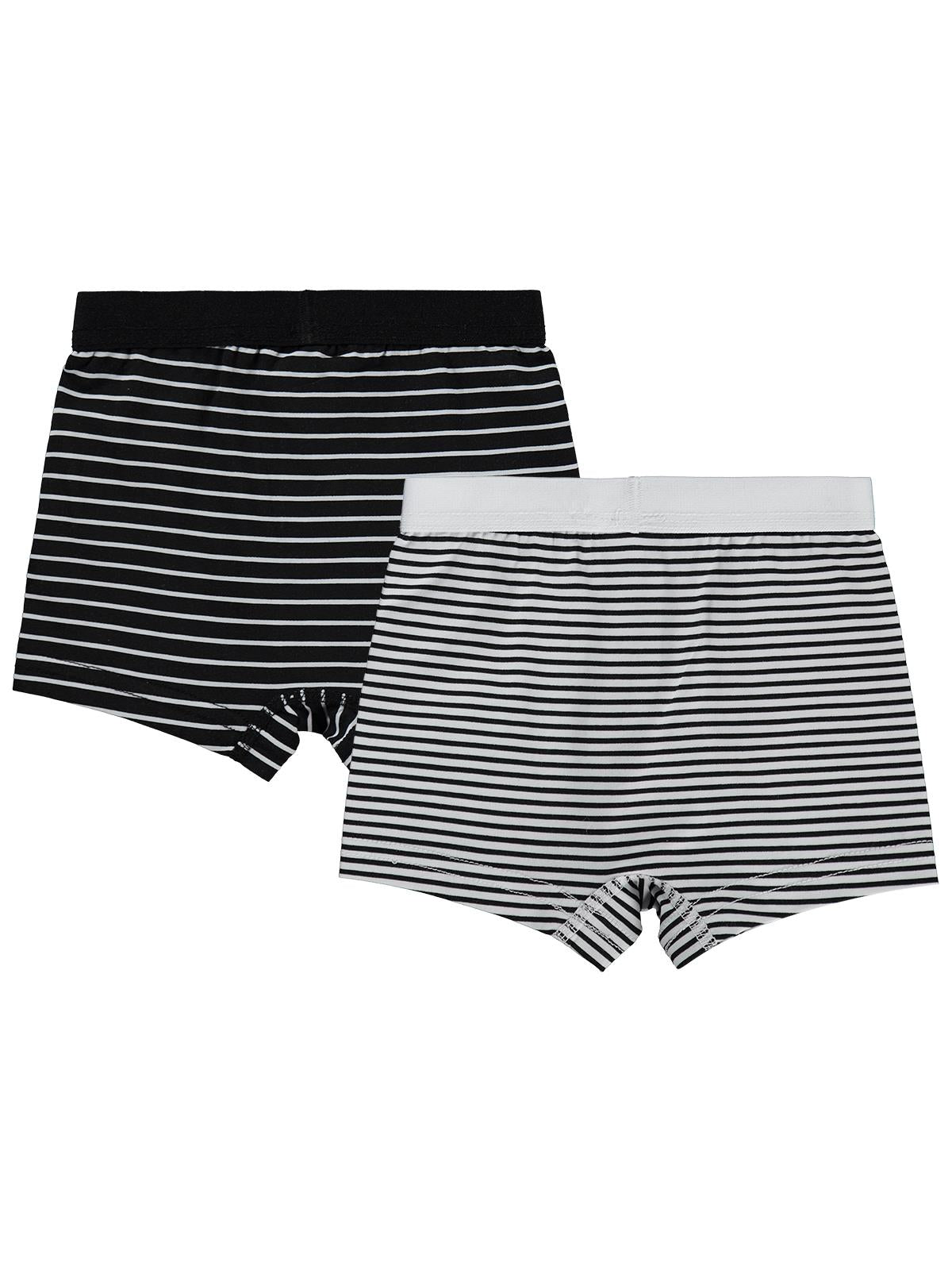 Civil Boys Çizgili 2-10 Yaş Erkek Çocuk 2'li Boxer