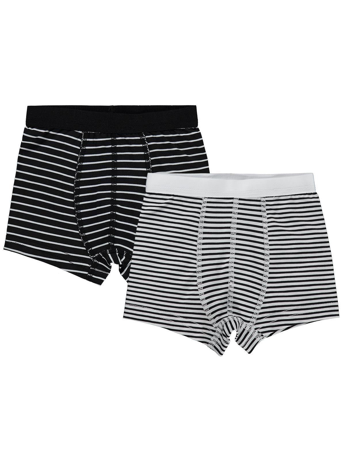 Civil Boys Çizgili 2-10 Yaş Erkek Çocuk 2'li Boxer