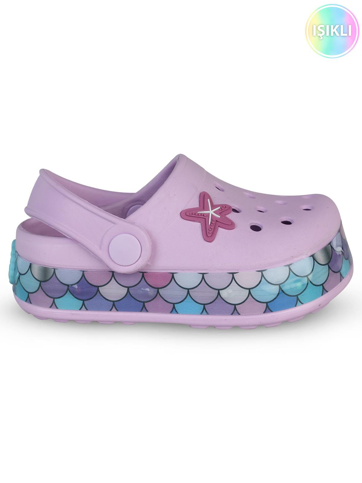 Civil Girls Patch Işıklı 23-31 Numara Terlik - Lila