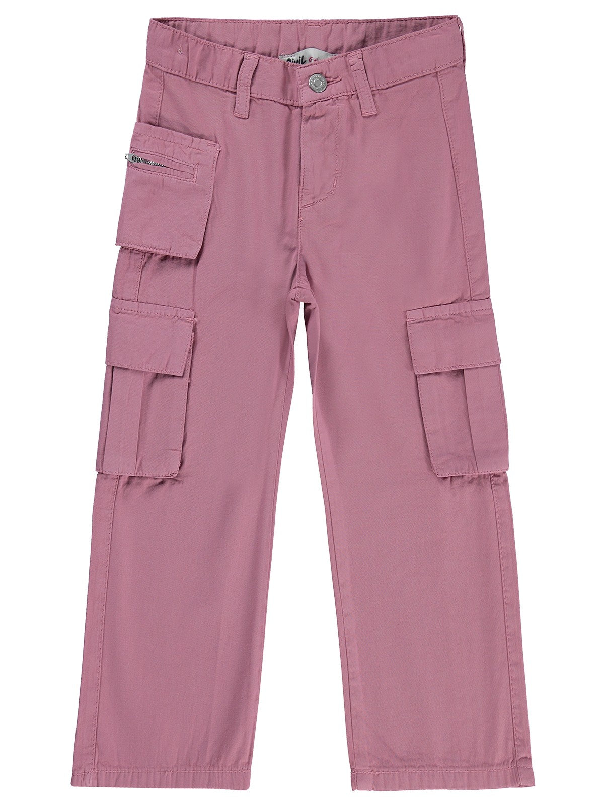 Civil Girls Üç Cepli Kargo 10-13 Yaş Pantolon - Pembe