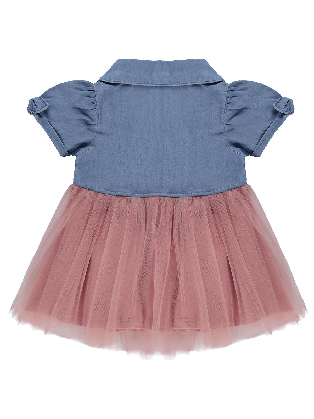 Civil Baby Tencel Tül 6-18 Ay Elbise - Mavi