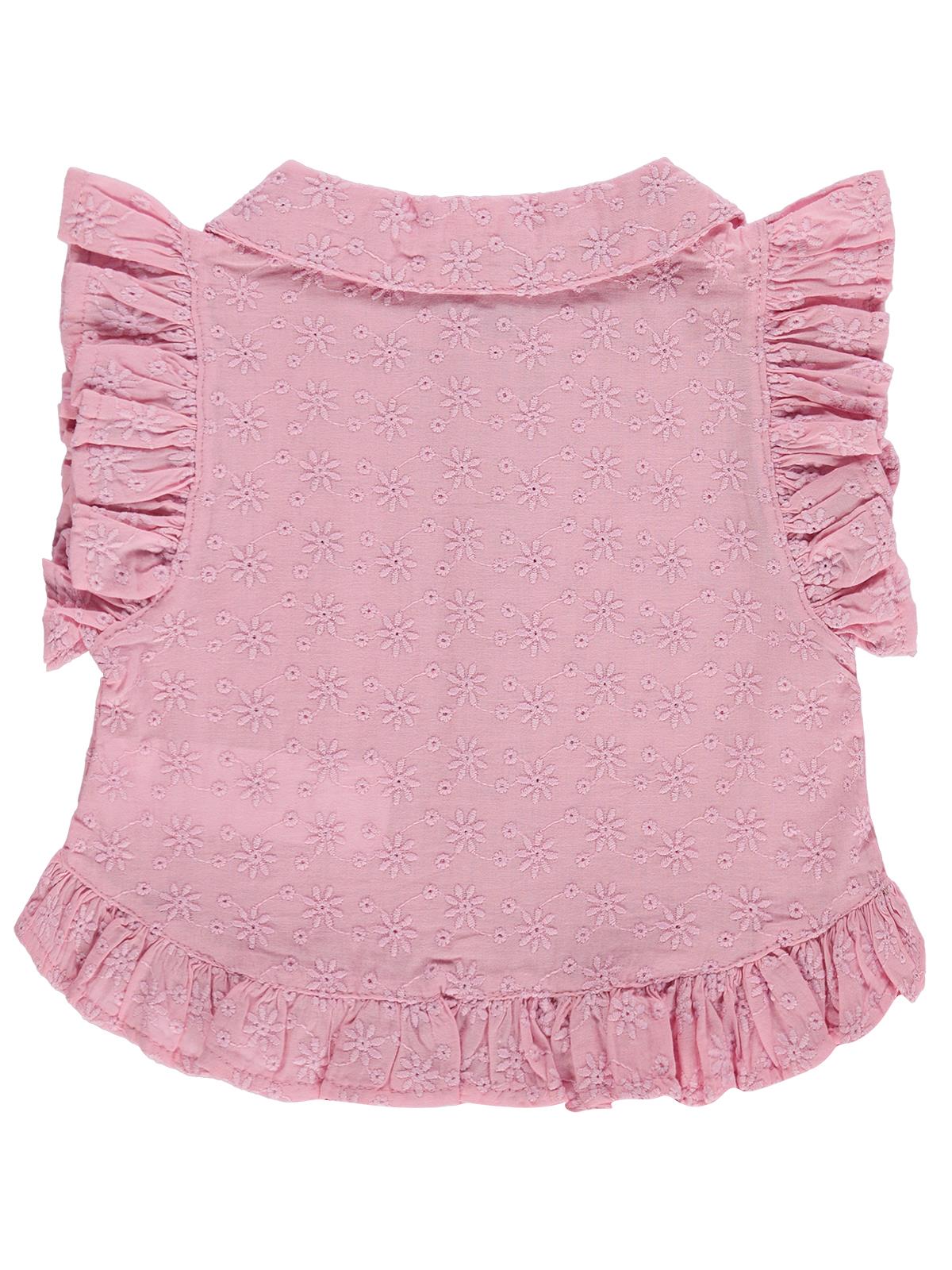 Civil Baby Fistolu Fırfırlı 6-18 Ay Gömlek - Pembe