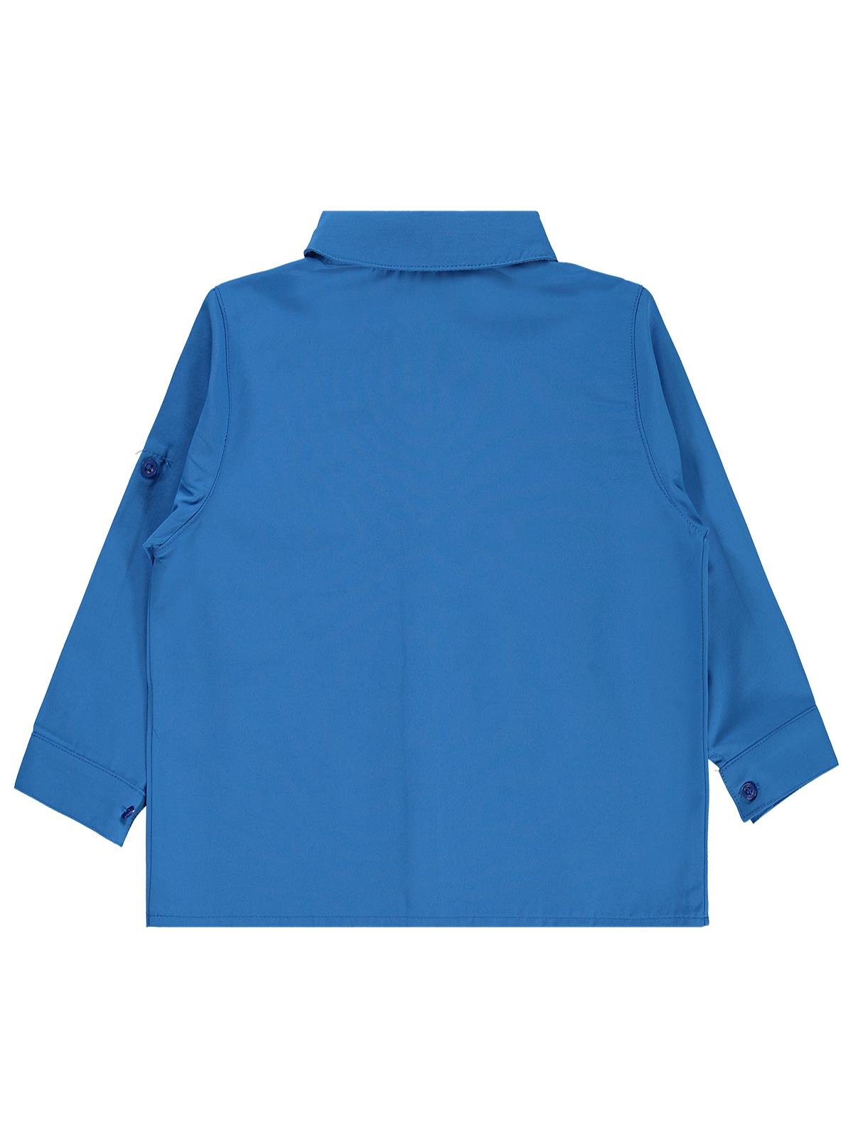 Civil Boys Sailin Baskılı Tişörtlü 6-9 Yaş Gömlek - Mavi