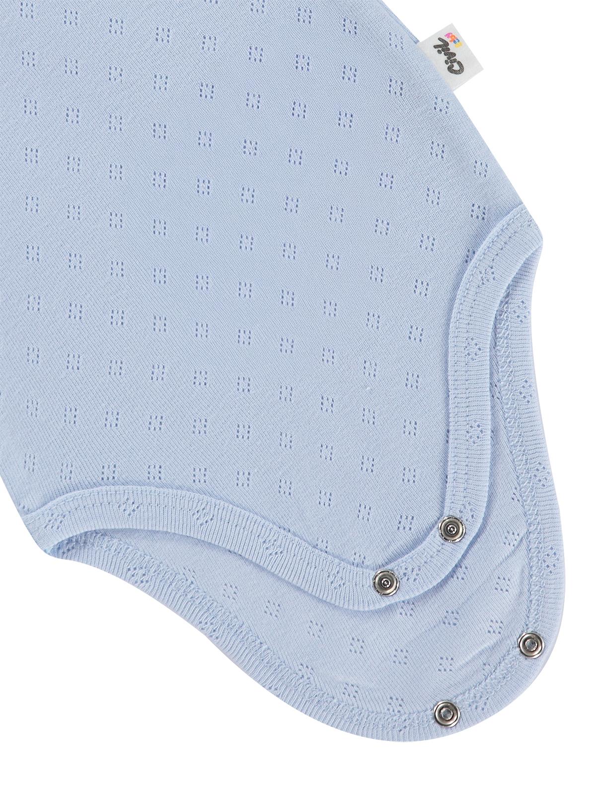Civil Baby Jakarlı 3-36 Ay Çıtçıtlı Badi - Mavi