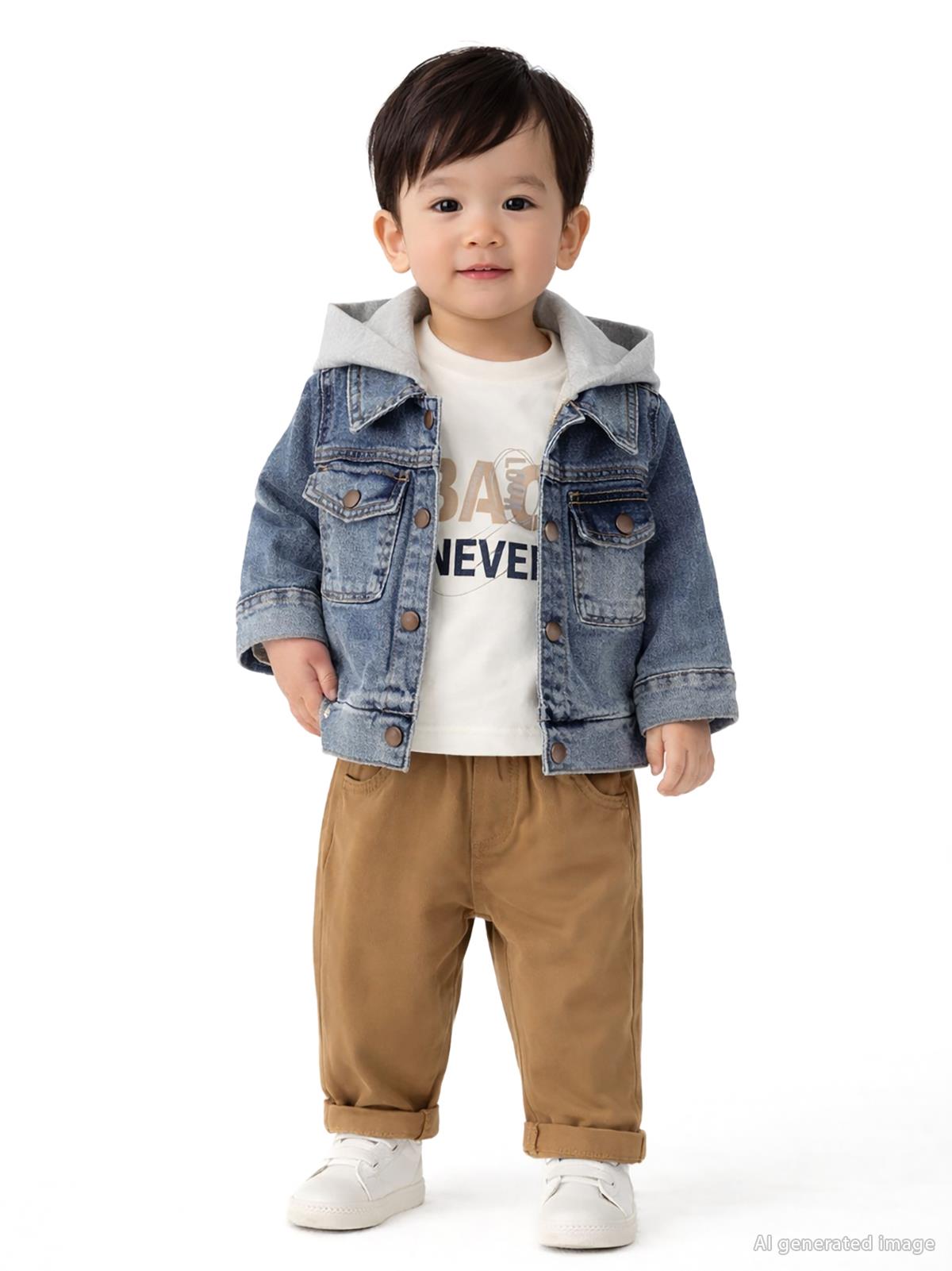 Concept Kot Kapşonlu Ceketli 3'lü 6-18 Ay Takım - Gri