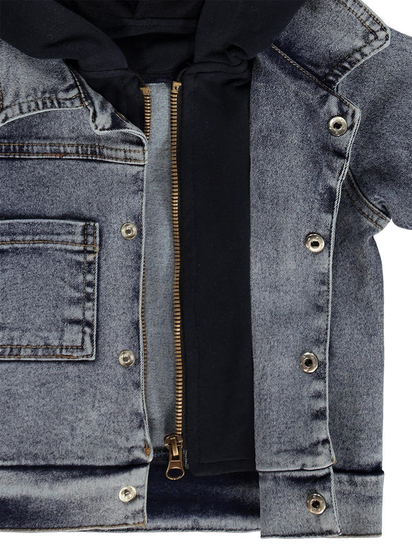 Concept Kot Kapşonlu Ceketli 3'lü 6-18 Ay Takım - Lacivert