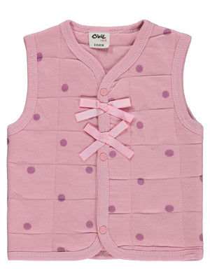 Civil Baby Puan Emp Fiyonklu 6-18 Ay Yelek - Pembe