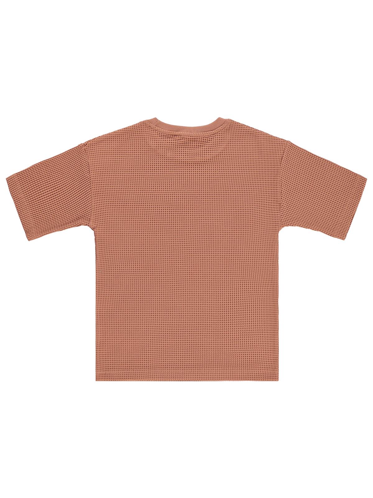 Civil Boys Basic Waffle 6-9 Yaş Tişört - Kahverengi