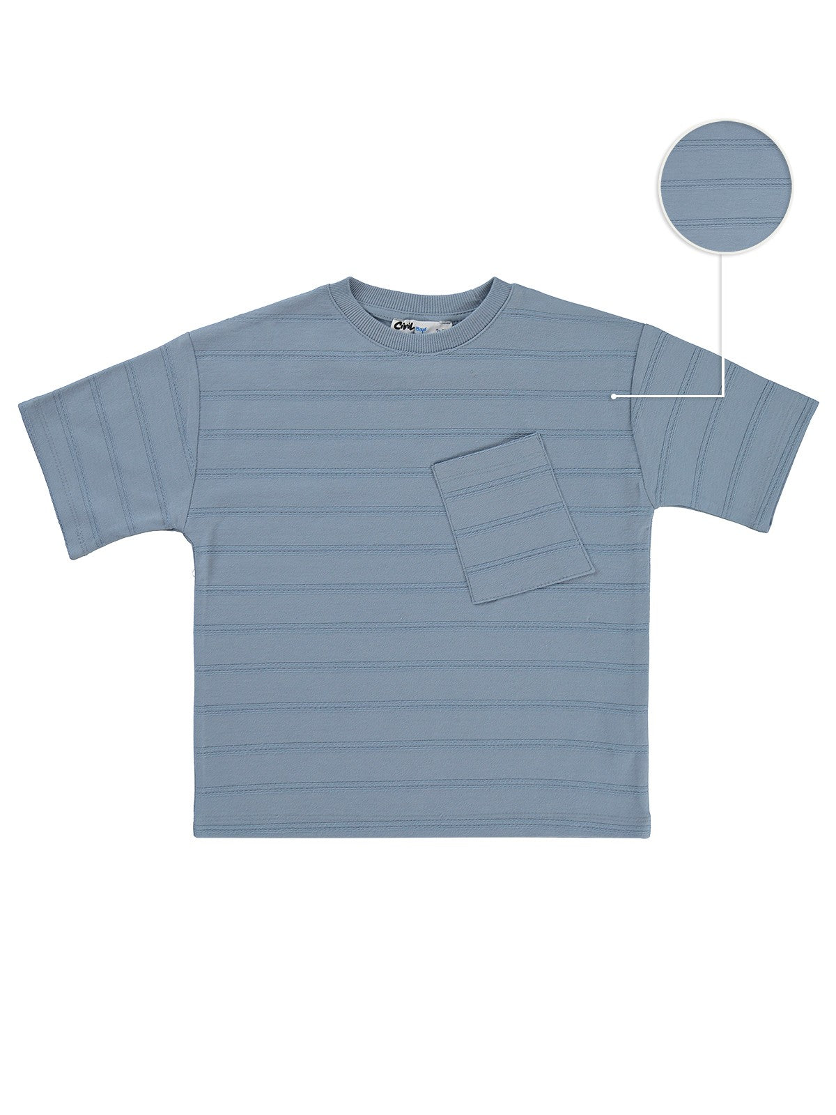 Civil Boys Basic Önü Cepli 2-5 Yaş Tişört - Beyaz