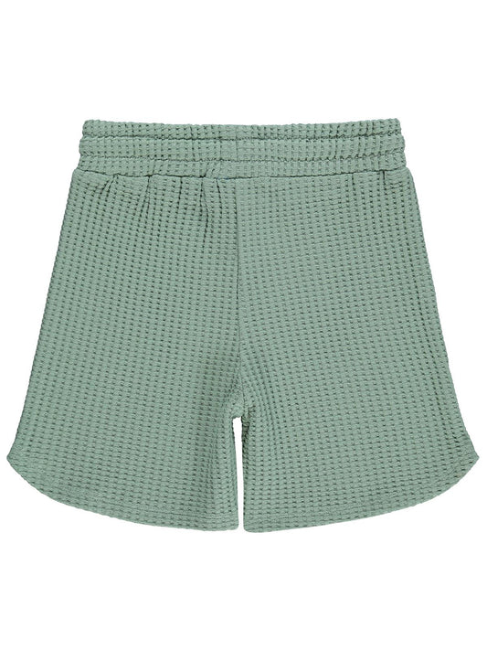 Civil Boys Basic Waffle 6-9 Yaş Şort - Yeşil