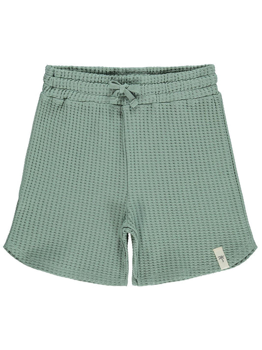 Civil Boys Basic Waffle 6-9 Yaş Şort - Yeşil