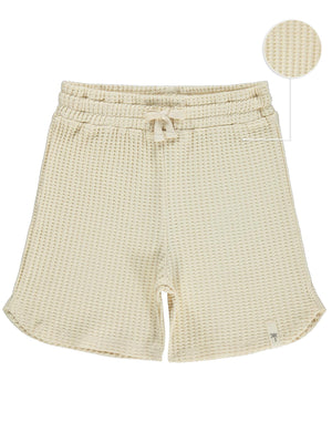 Civil Boys Basic Waffle 6-9 Yaş Şort - Kahverengi