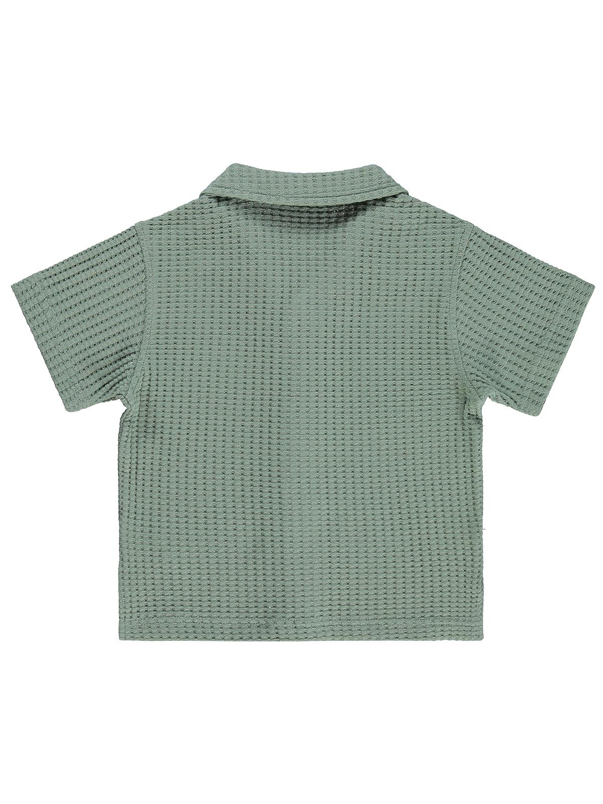 Civil Boys Basic Waffle 2-5 Yaş Gömlek - Mavi