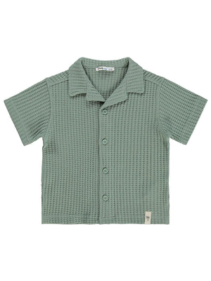 Civil Boys Basic Waffle 2-5 Yaş Gömlek - Yeşil