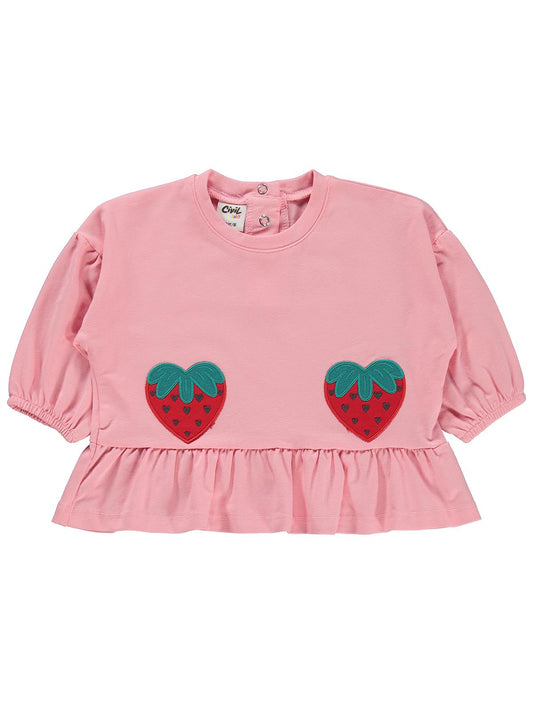 Civil Baby Çilek Cep Mobil 6-18 Ay Takım - Pembe