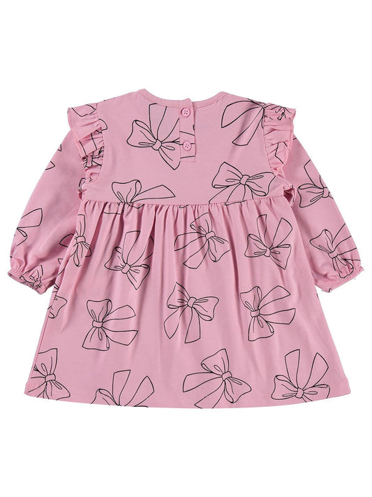 Civil Baby Fiyonk Empirme  6-18 Ay Jile ve Elbise  - Pembe