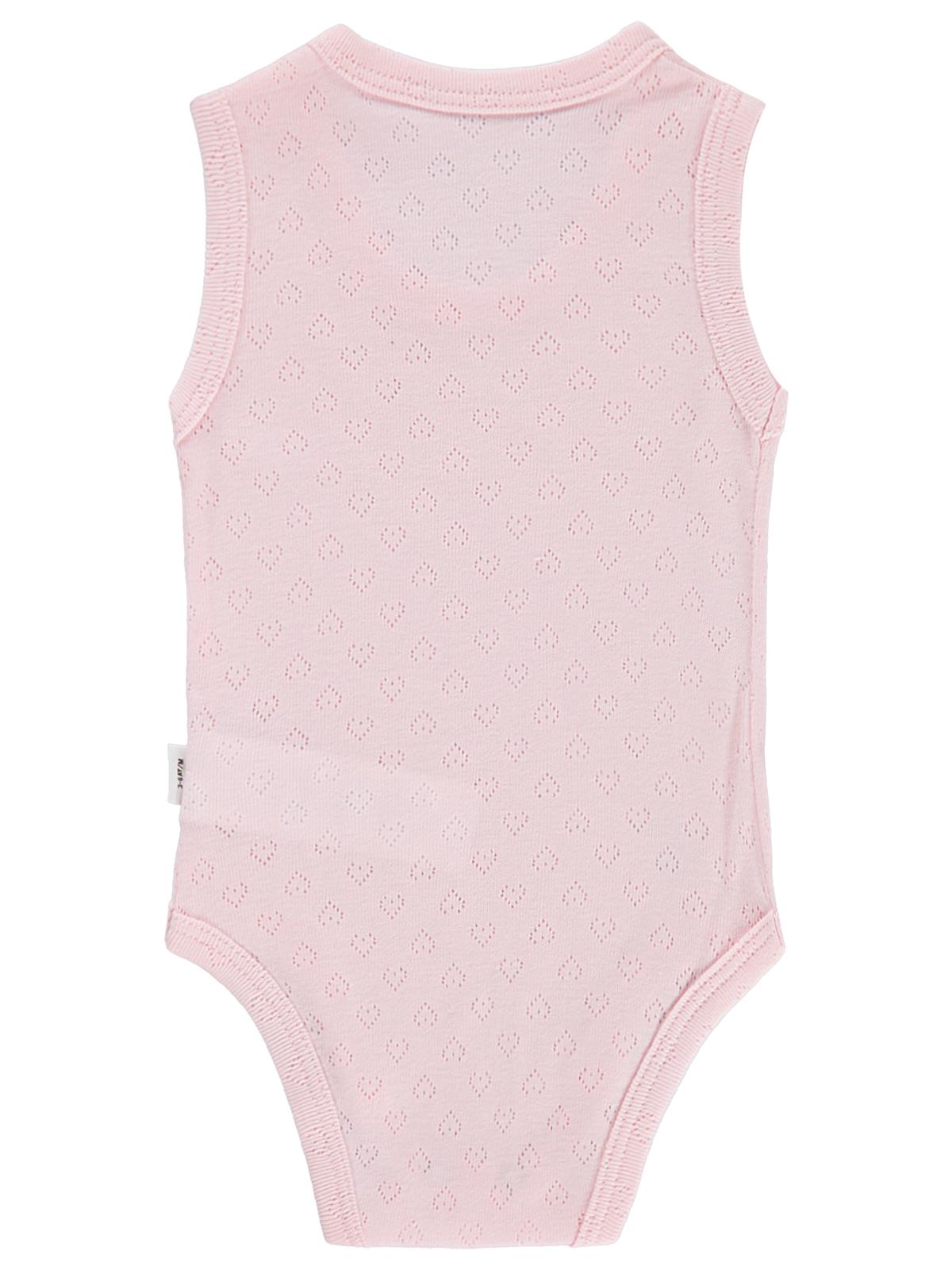 Civil Baby Jakarlı 3-36 Ay Çıtçıtlı Badi - Pembe