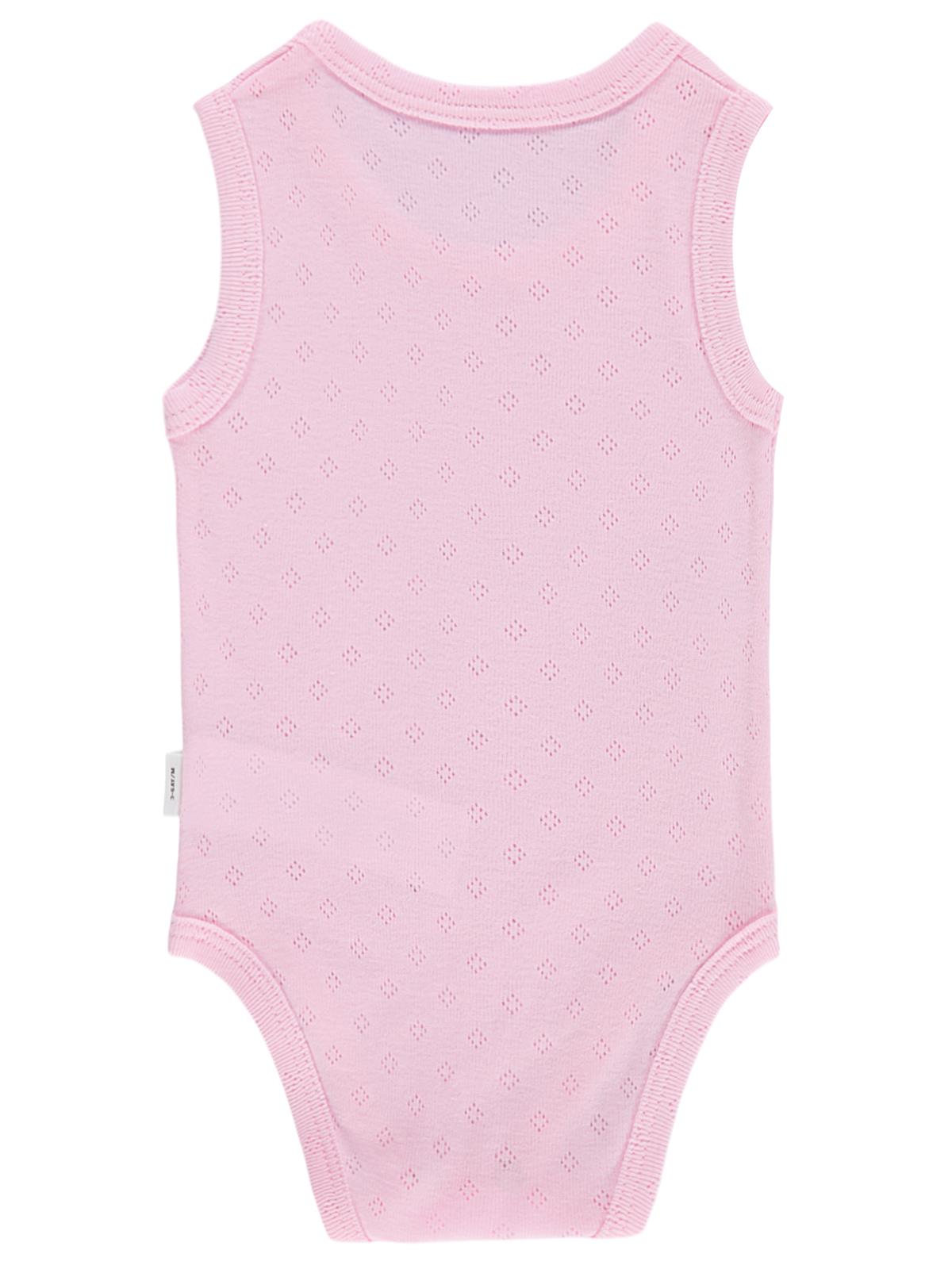 Civil Baby Jakarlı 3-36 Ay Çıtçıtlı Badi - Pembe