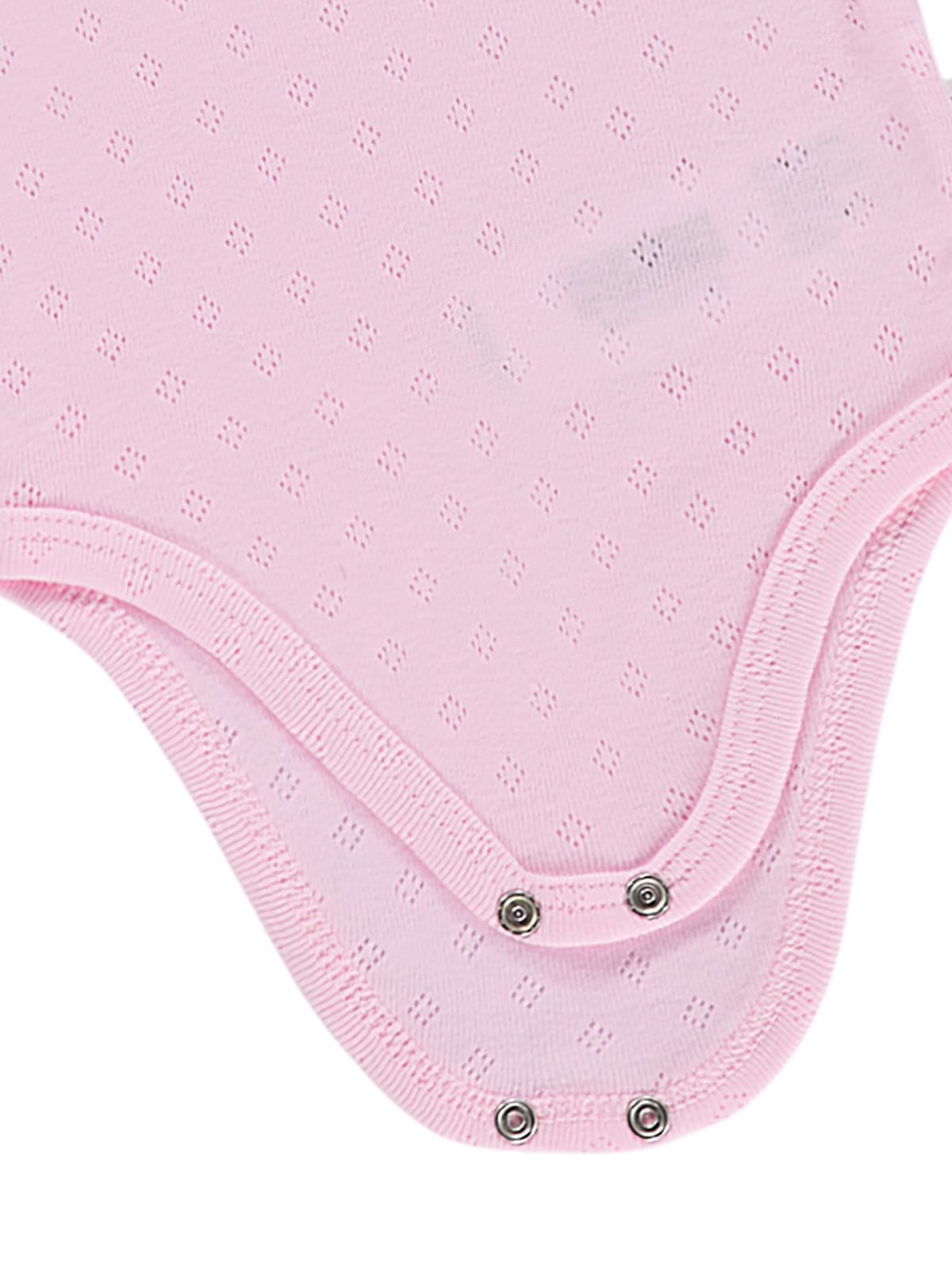 Civil Baby Jakarlı 3-36 Ay Çıtçıtlı Badi - Pembe