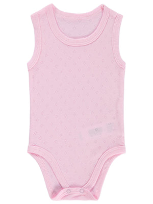 Civil Baby Jakarlı 3-36 Ay Çıtçıtlı Badi - Pembe