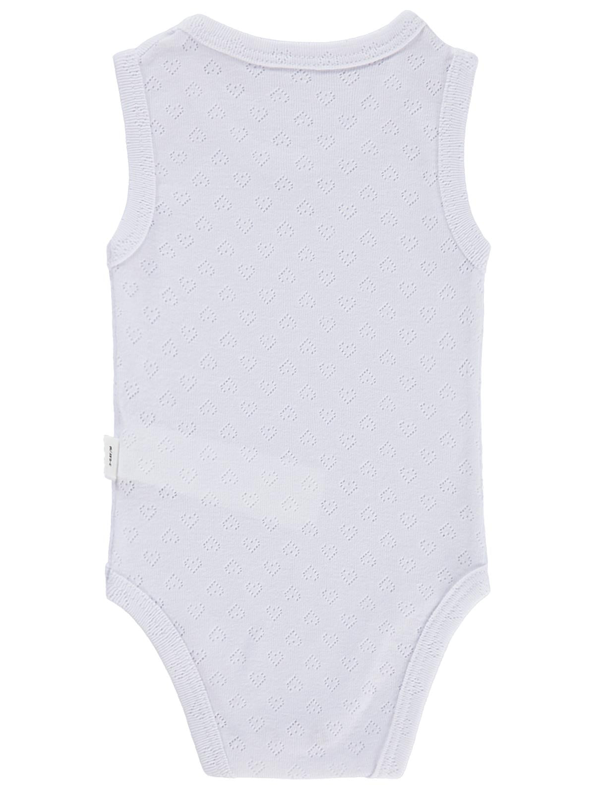 Civil Baby Jakarlı 3-36 Ay Çıtçıtlı Badi - Beyaz