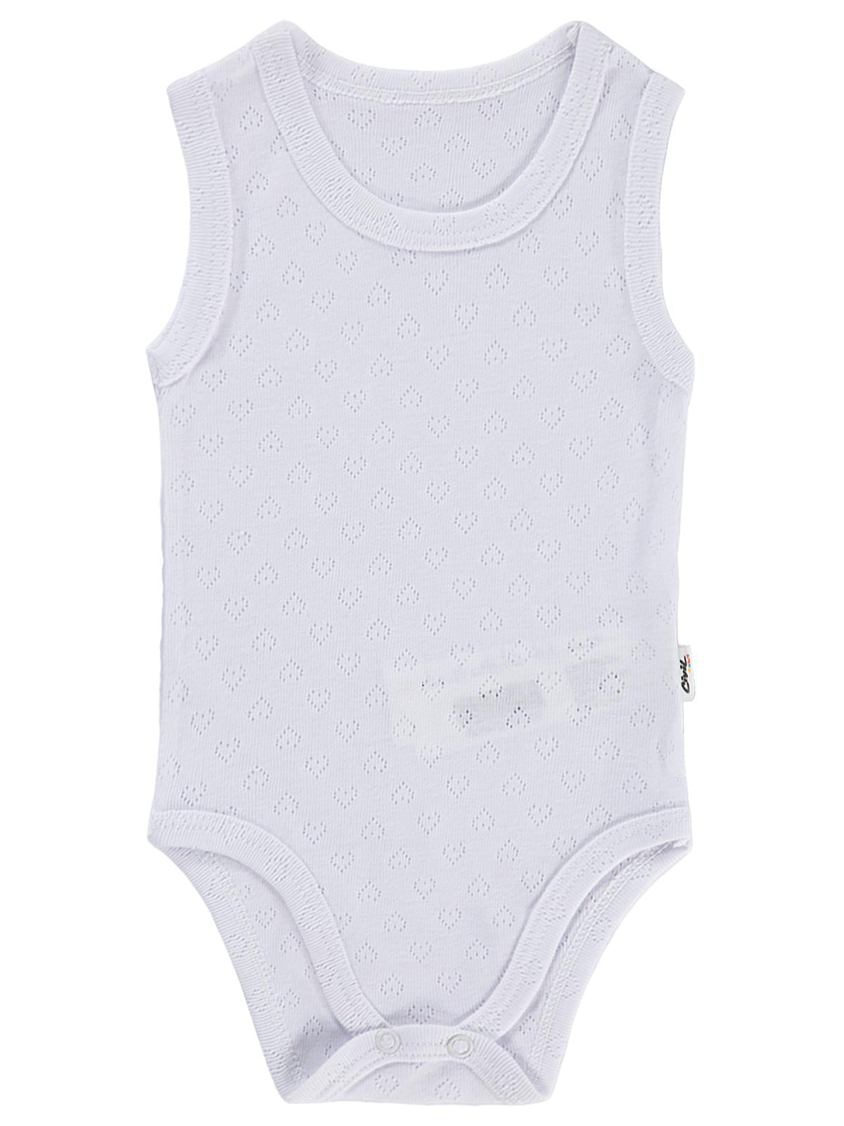 Civil Baby Jakarlı 3-36 Ay Çıtçıtlı Badi - Beyaz