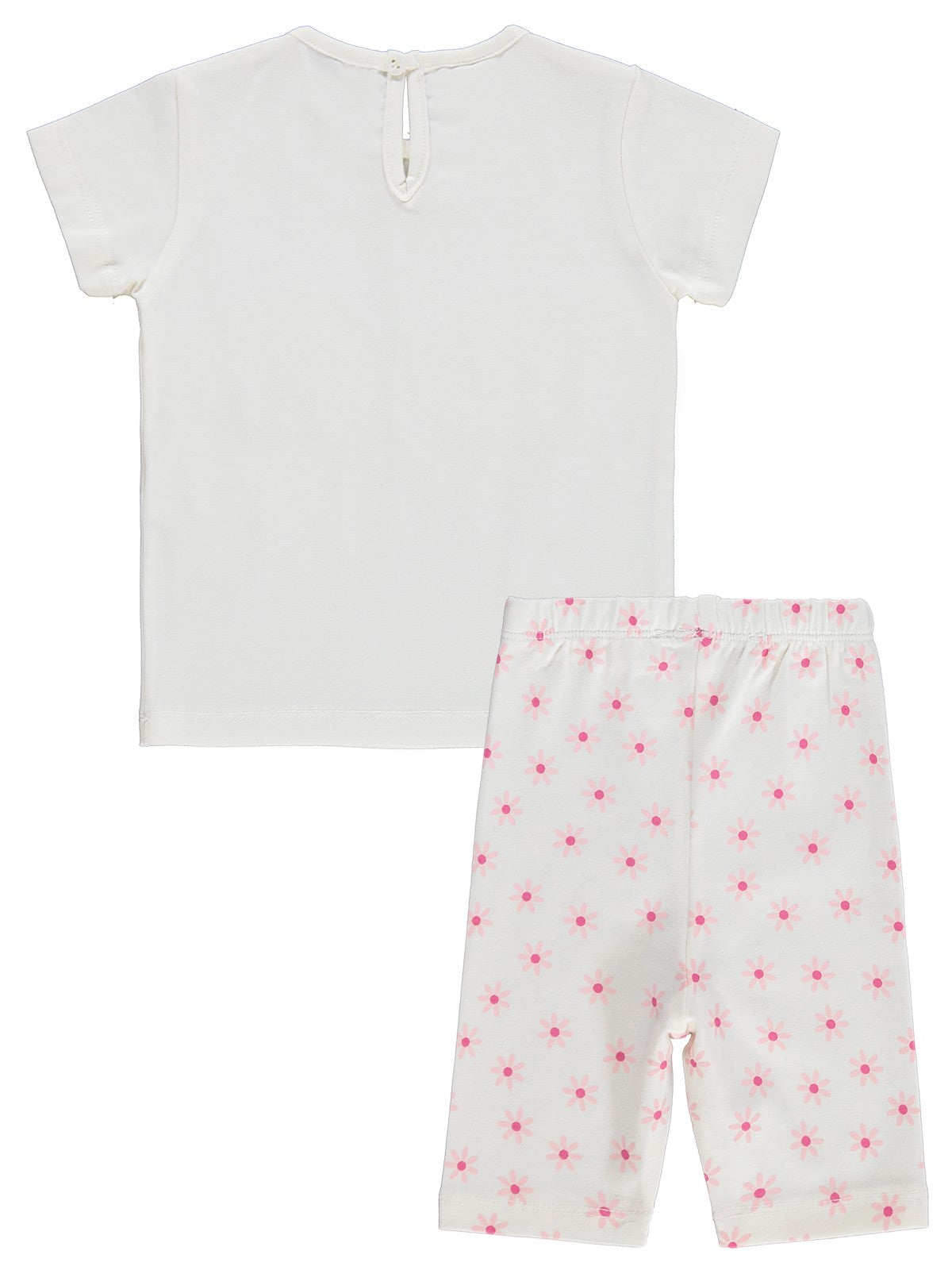 Civil Baby Kelebek Nakışlı 6-18 Ay Takım - Ekru