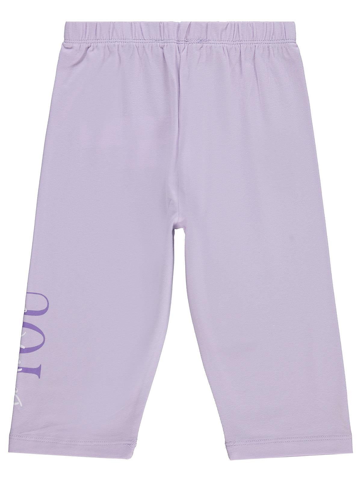 Civil Girls You Baskılı 6-9 Yaş Tayt  - Lila