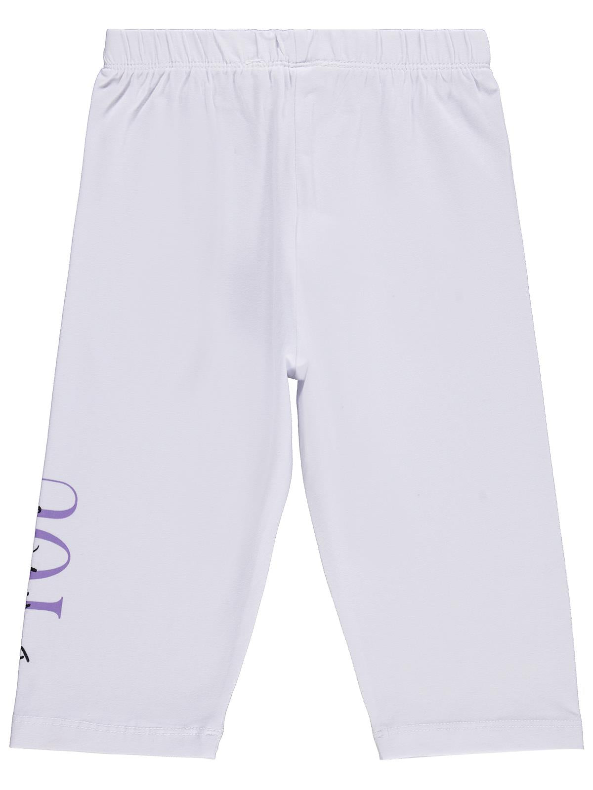 Civil Girls You Baskılı 6-9 Yaş Tayt  - Beyaz