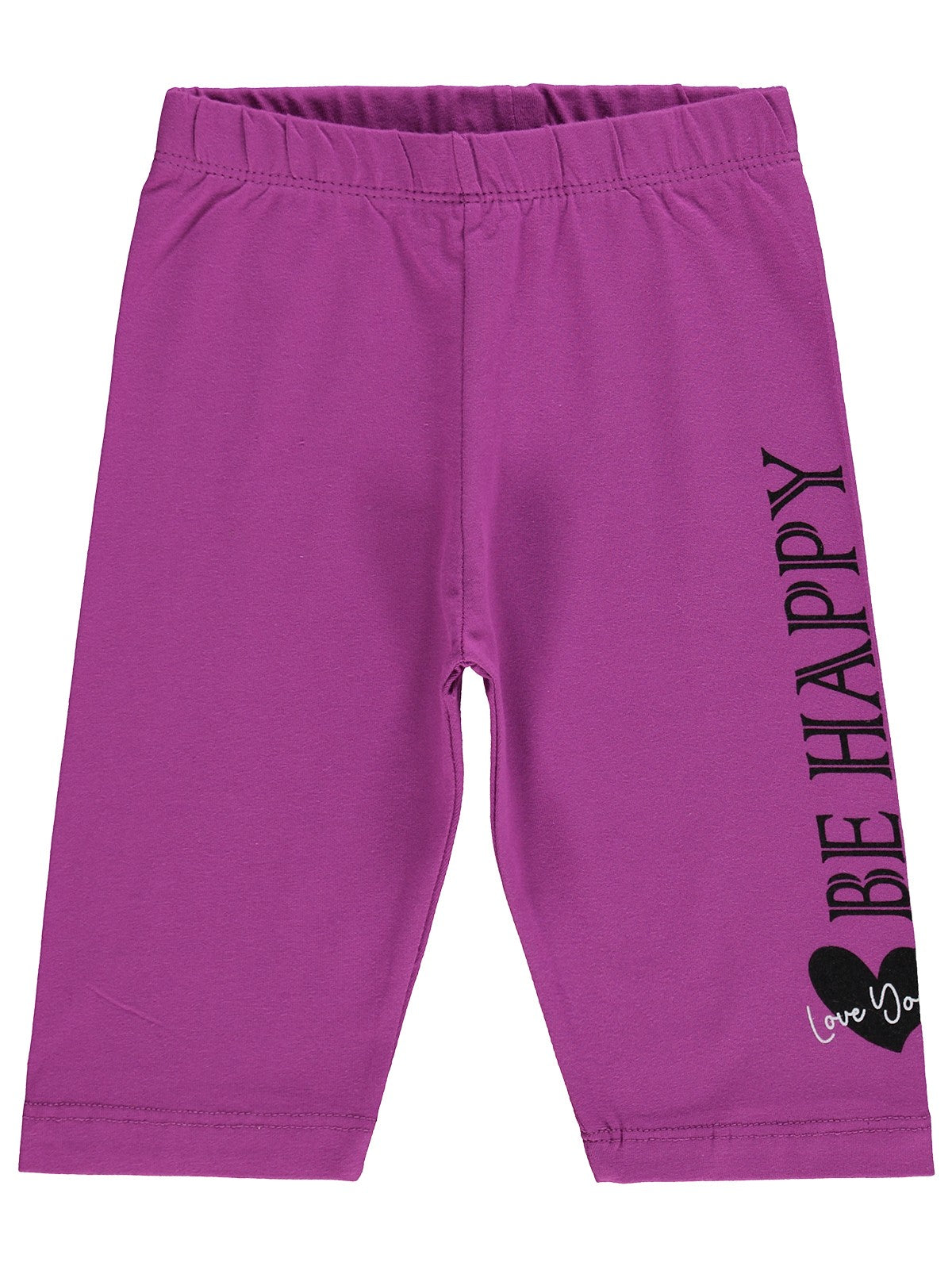 Civil Girls Be Happy Baskılı 2-5 Yaş Tayt  - Lila