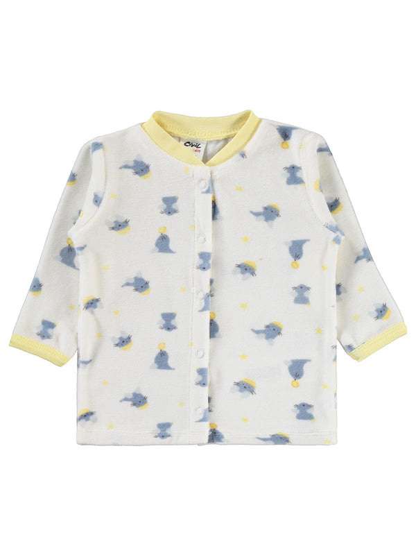 Civil Baby Little Sailors Nakışlı 1-9 Ay Pijama Takımı - Ekru