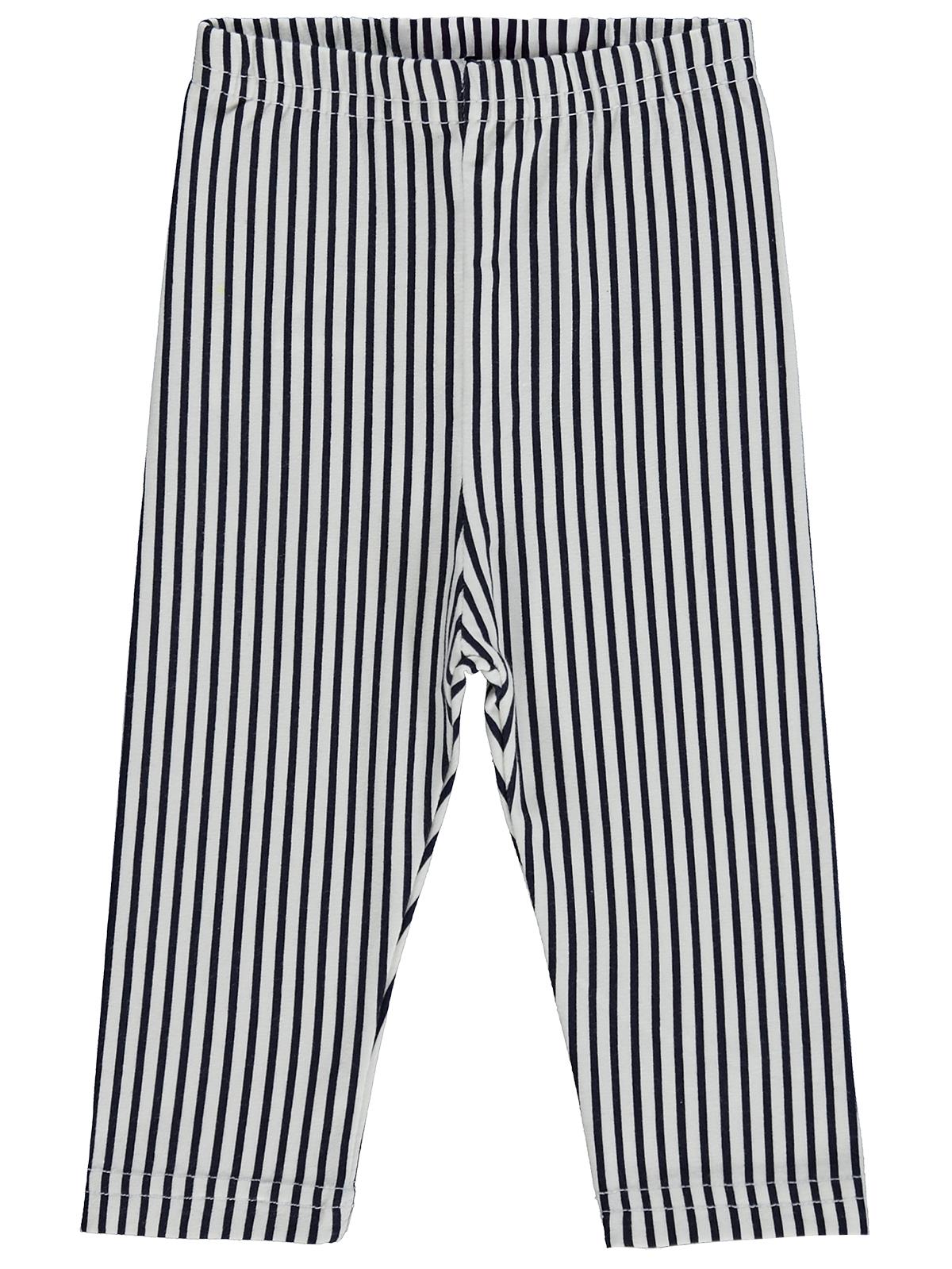 Civil Baby Çizgi Baskılı 6-18 Ay Tayt - Siyah