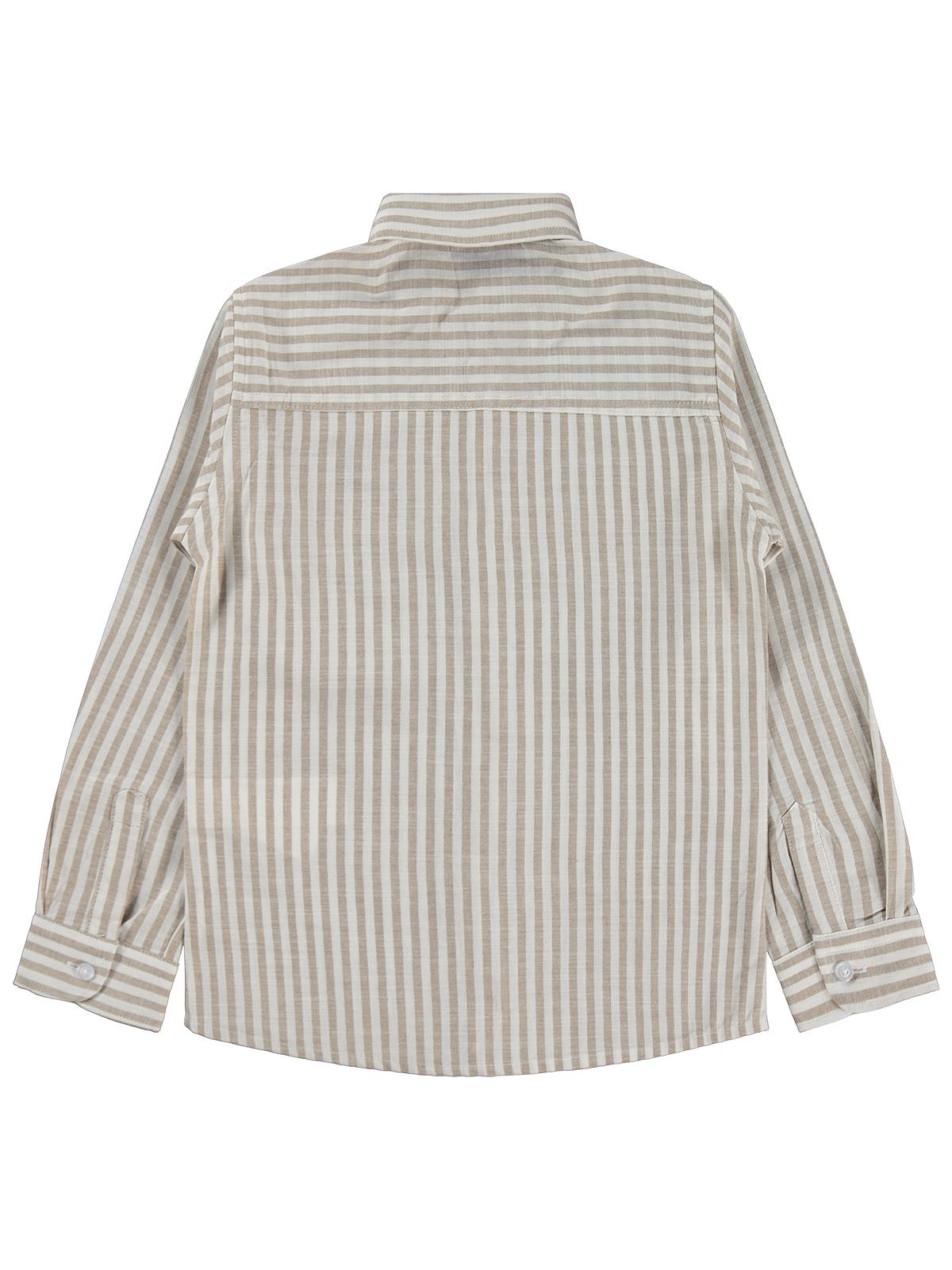 Civil Boys Nakışlı Gömlek 6-9 Yaş Gömlek - Bej