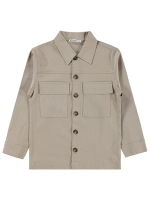 Civil Boys Çift Cepli 10-13 Yaş Gömlek - Bej