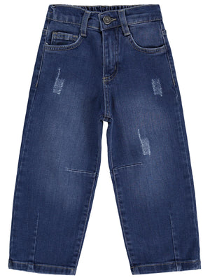 Civil Boys Dizi Pensli 2-5 Yaş Pantolon Kot - Mavi