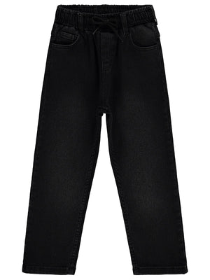 Civil Boys Beli Lastikli Jogger 6-9 Yaş Pantolon Kot - Siyah