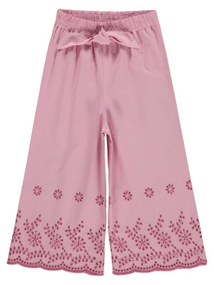 Civil Girls Beli Kemerli 2-5 Yaş Pantolon  - Pembe