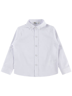 Civil Boys Yelken Nakışlı 2-5 Yaş Gömlek - Beyaz