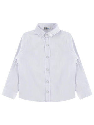 Civil Boys Yelken Nakışlı 6-9 Yaş Gömlek - Beyaz
