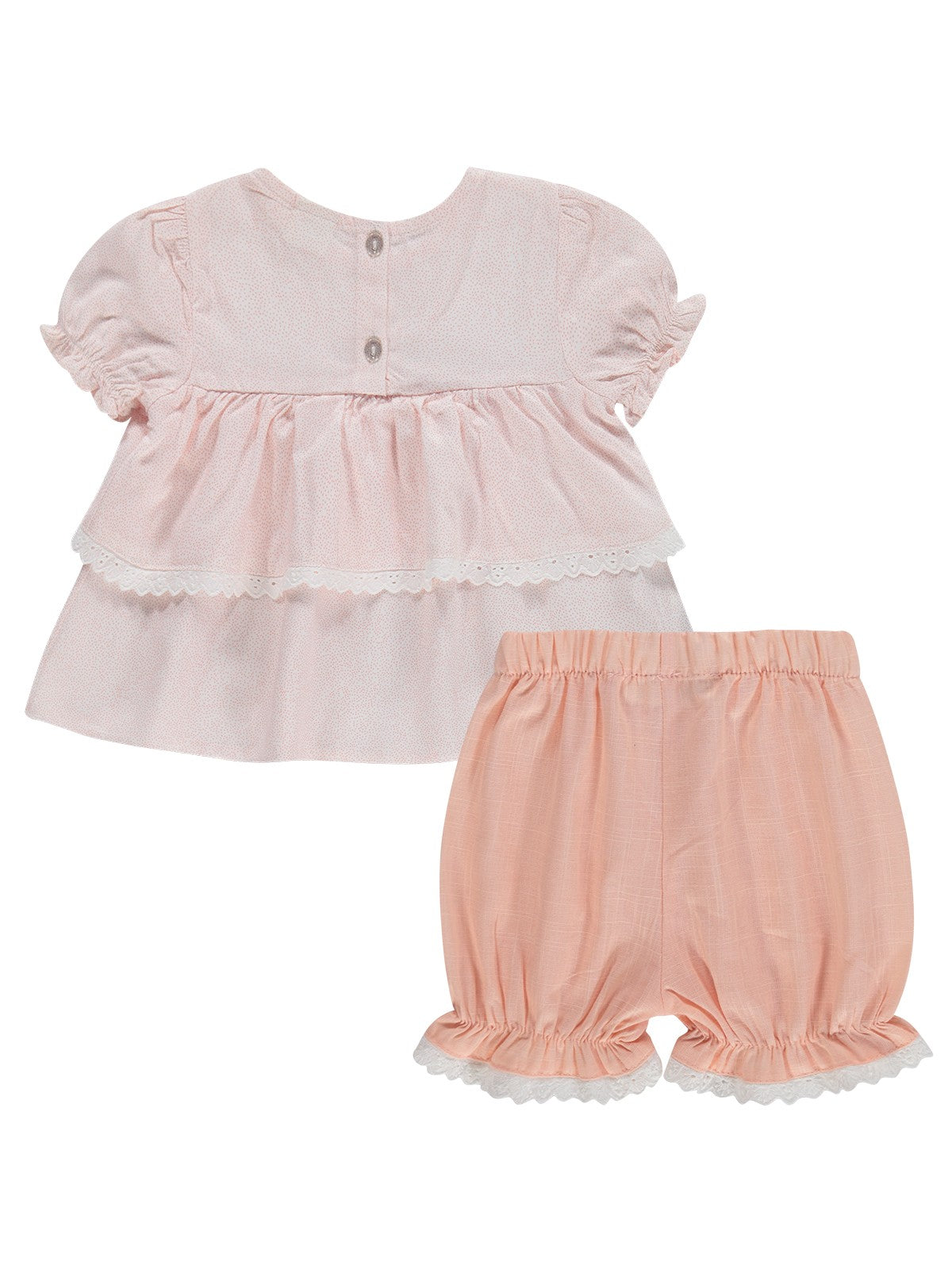Civil Baby Roba Fiyonklu 6-18 Ay Takım - Pembe