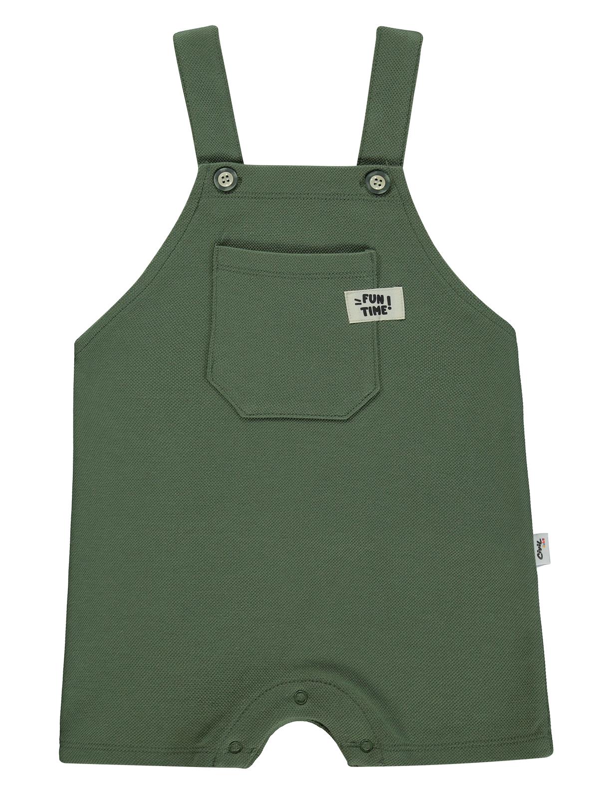 Civil Baby Çizgili Tişört 2'li Set 6-18 Ay Slopet - Haki