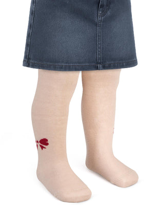 Civil Baby Kurdele Desen 6-18 Ay Bebek Kız Külotlu Çorap - Bej