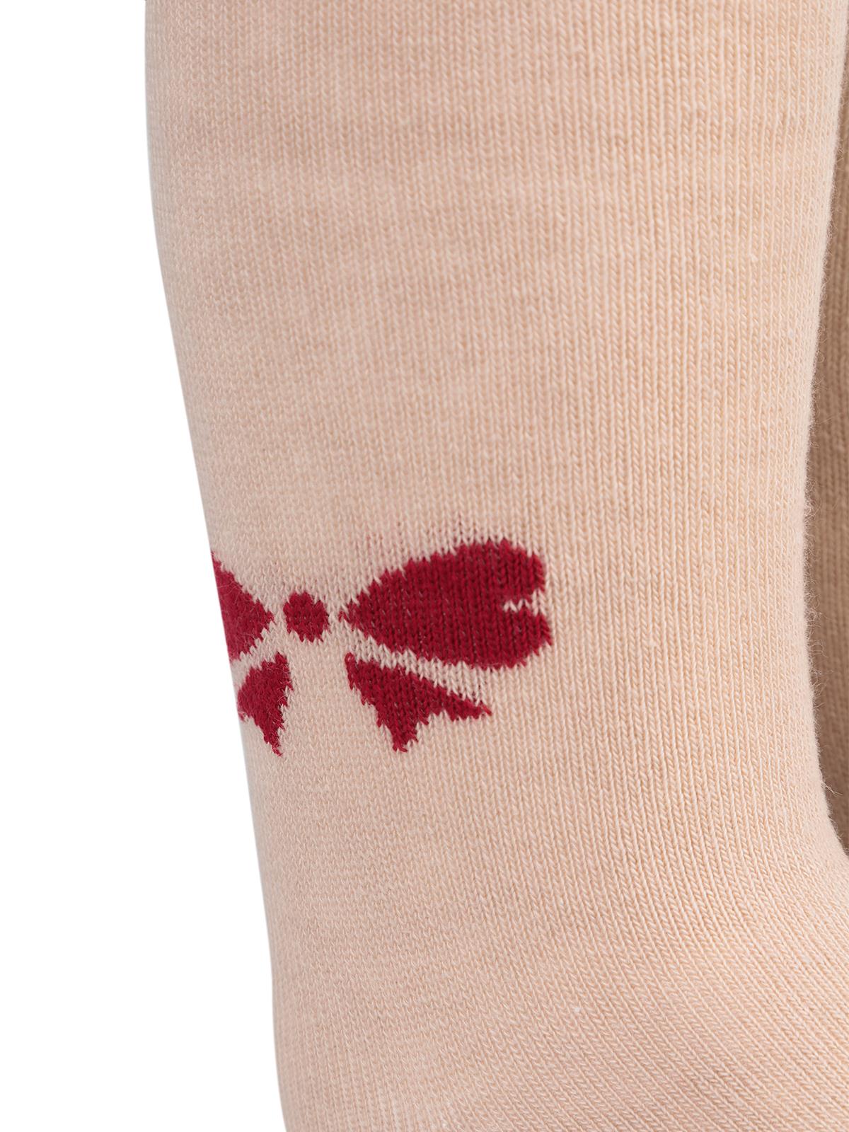 Civil Baby Kurdele Desen 6-18 Ay Bebek Kız Külotlu Çorap - Bej