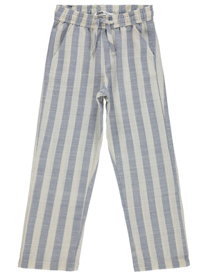 Civil Boys Kendinden Çizgili 6-9 Yaş Pantolon - Mavi